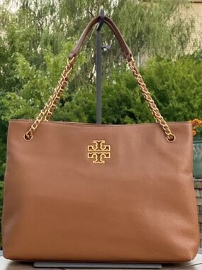 Tory Burch Britten Triple Compartment Tote in Bark Women's Shoulder Bag